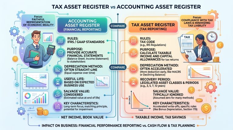 Understanding the Tax Asset Register vs Accounting Asset Register