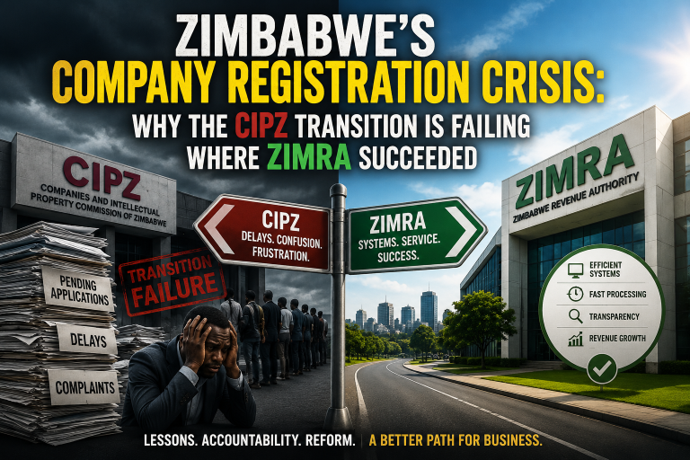 Zimbabwe’s Company Registration Crisis: Why the CIPZ Transition Is Failing Where ZIMRA Succeeded