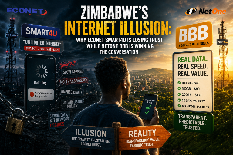 Zimbabwe’s Internet Illusion: Why Econet Smart4U Is Losing Trust While NetOne BBB Is Winning the Conversation