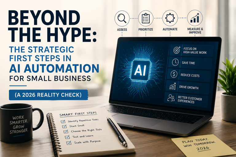 Beyond the Hype: The Strategic First Steps in AI Automation for Small Business (A 2026 Reality Check)