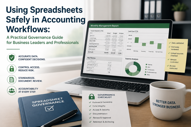 Using Spreadsheets Safely in Accounting Workflows: A Practical Governance Guide for Business Leaders and Professionals